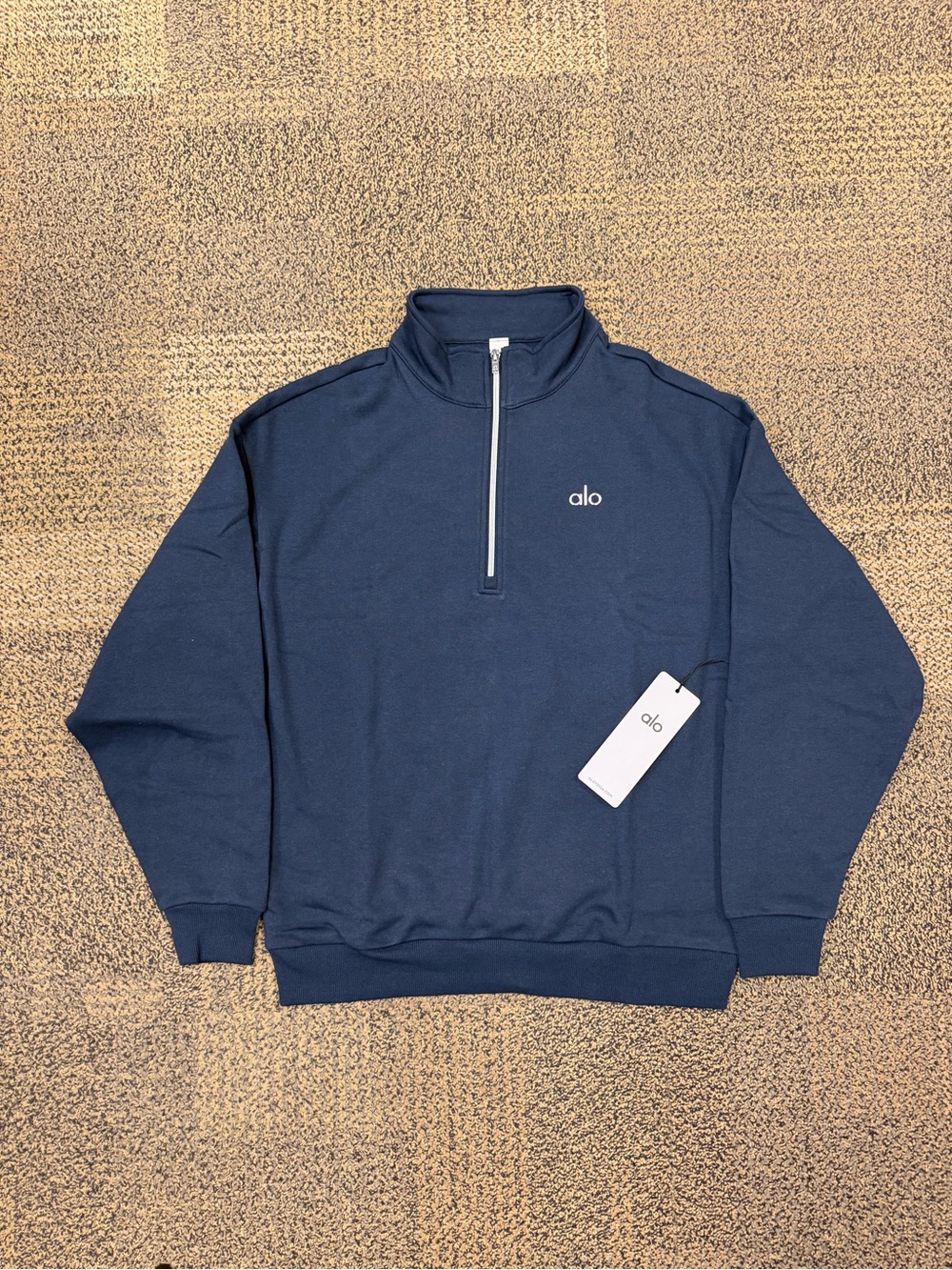 ALO Yoga Navy Blue Quarter-zip
